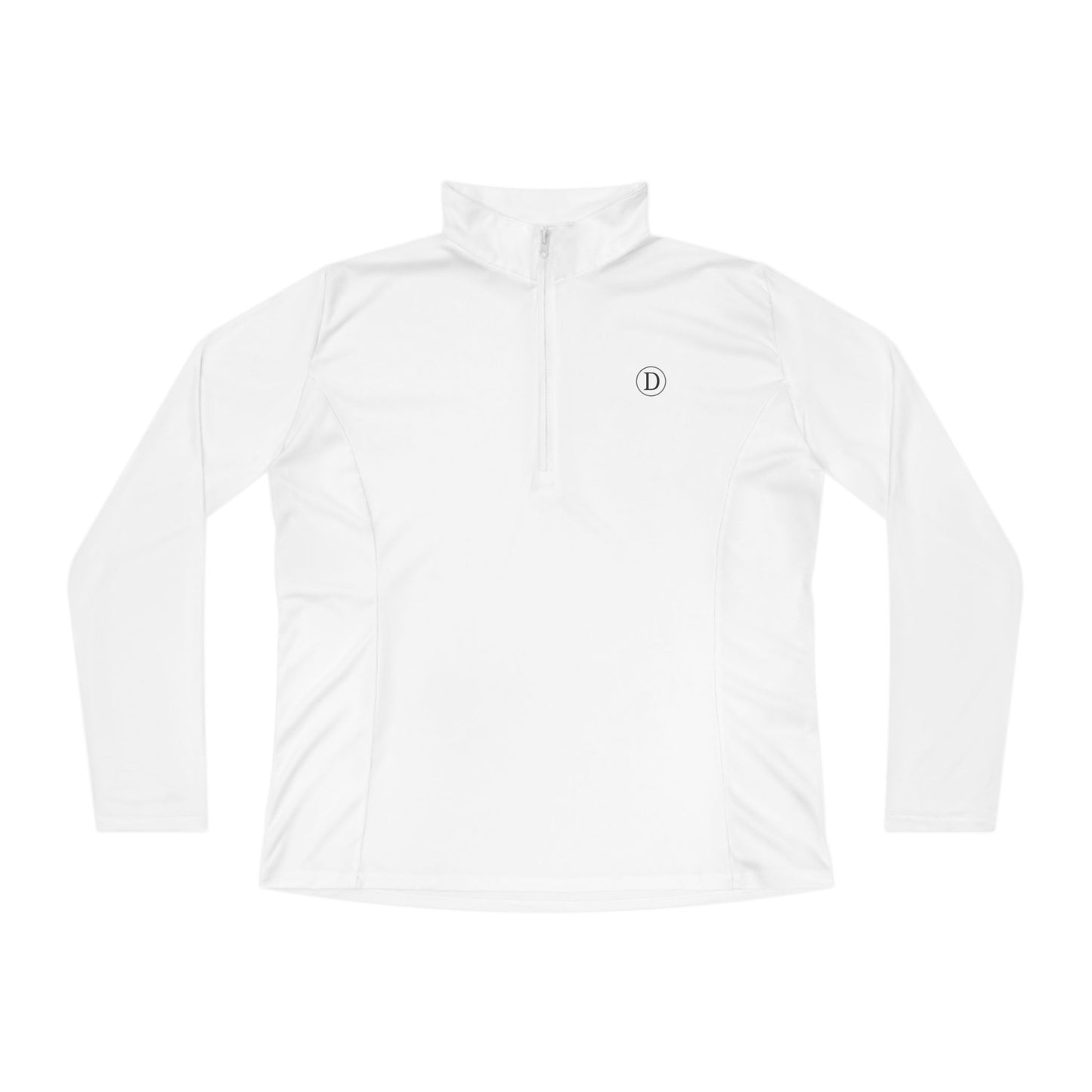 Ladies Quarter-Zip Logo Pullover