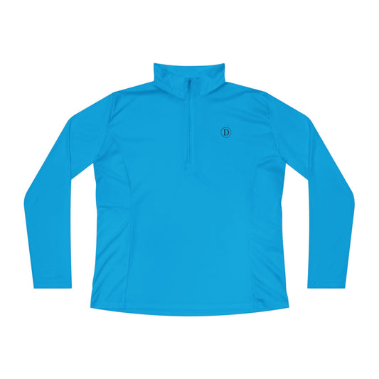 Ladies Quarter-Zip Logo Pullover