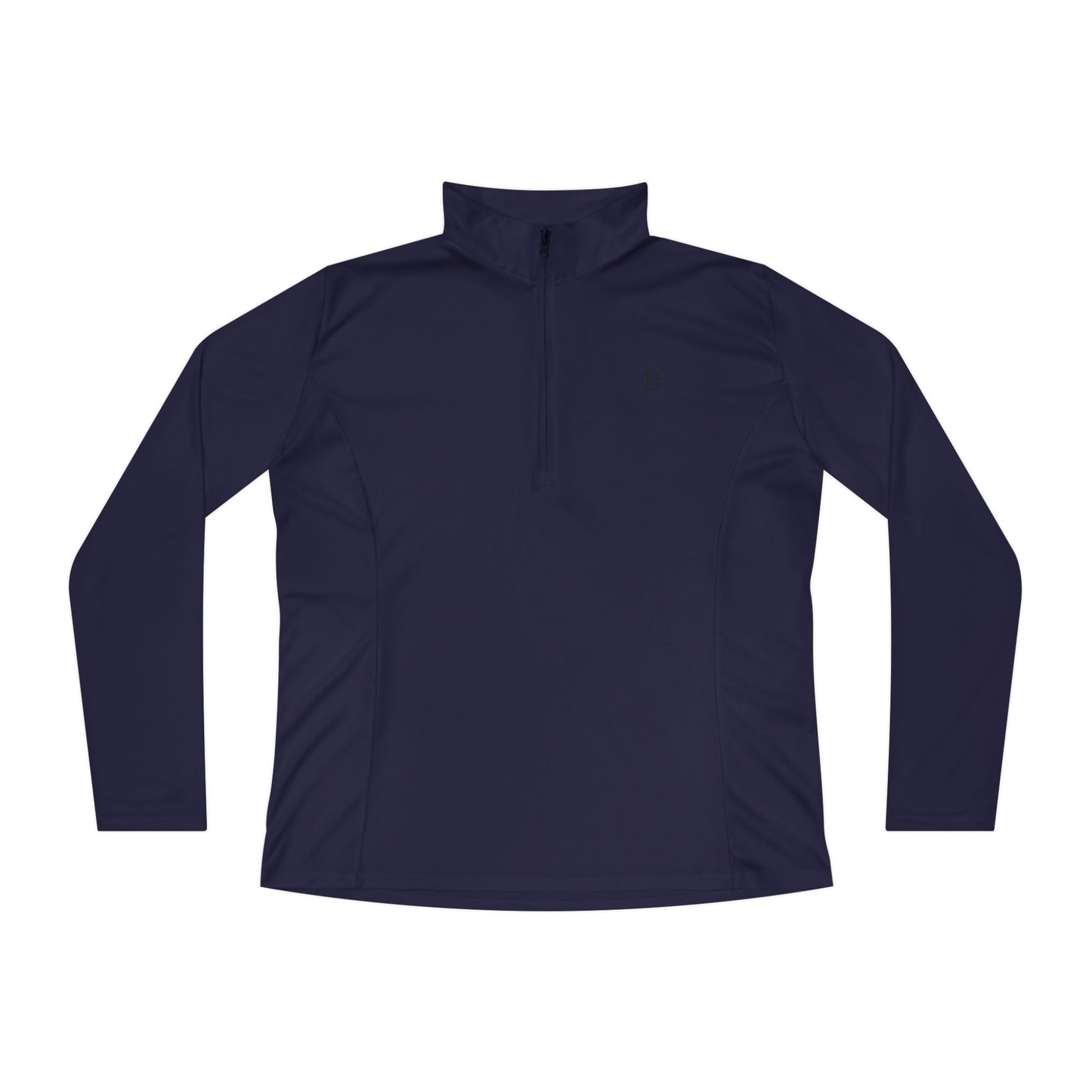 Ladies Quarter-Zip Logo Pullover