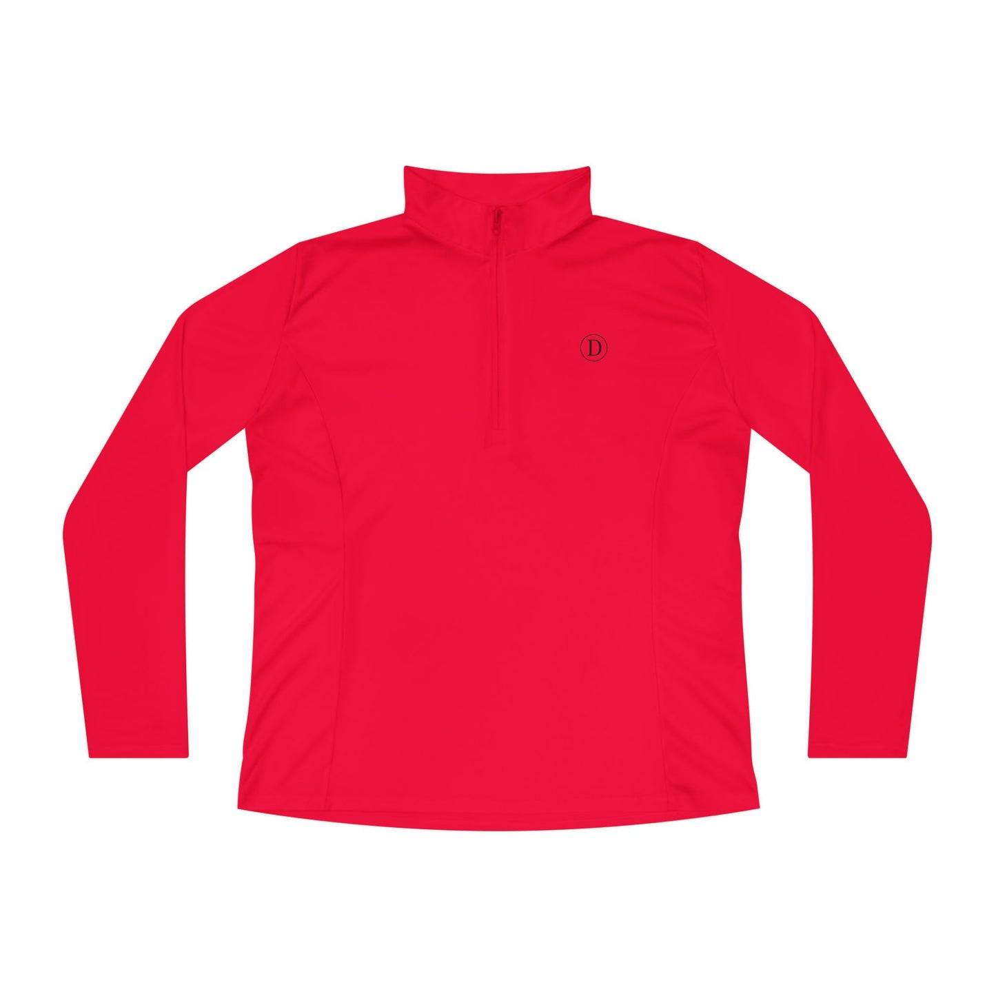 Ladies Quarter-Zip Logo Pullover